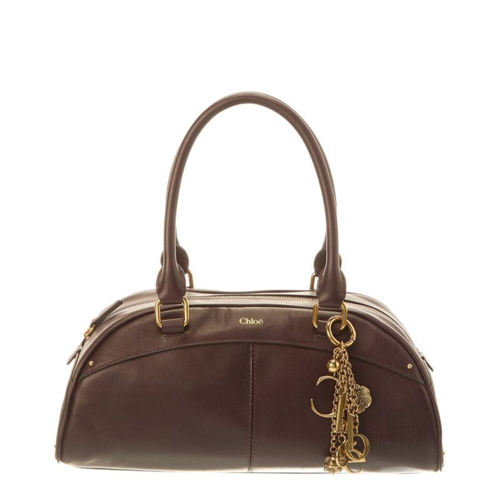 Chloé Leather Shoulder Bag, Brown